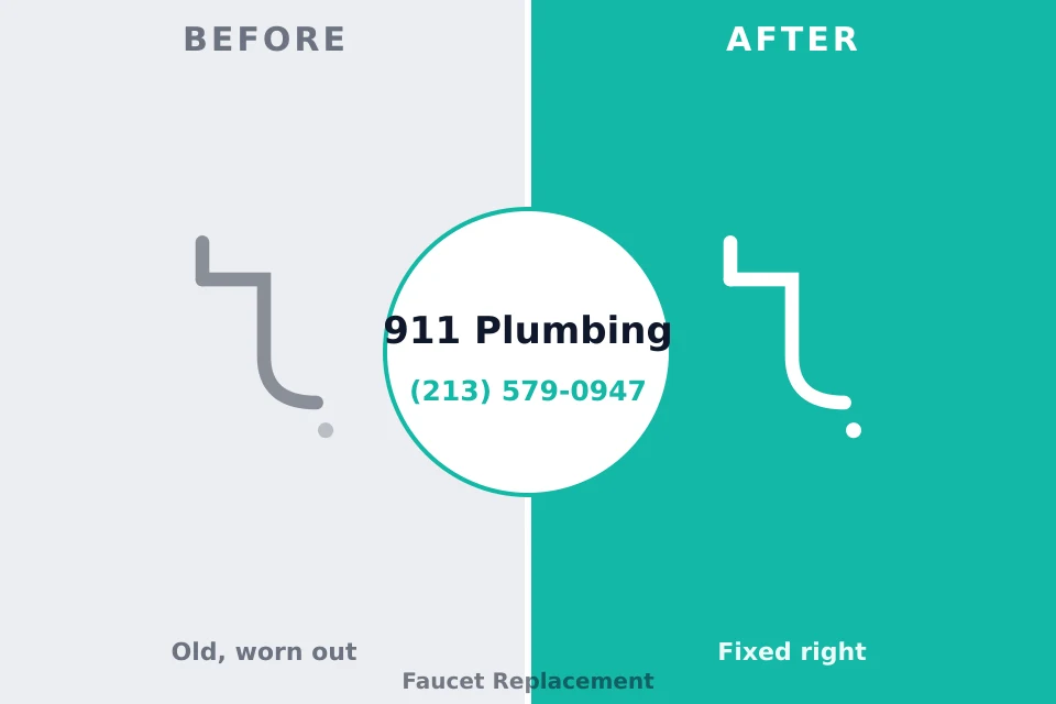 Before and after: plumbing repair Beachwood, NJ